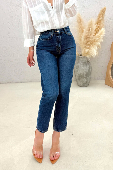 ONE COLOR SIMPLE WOMAN JEANS BLUE/BLU - 4