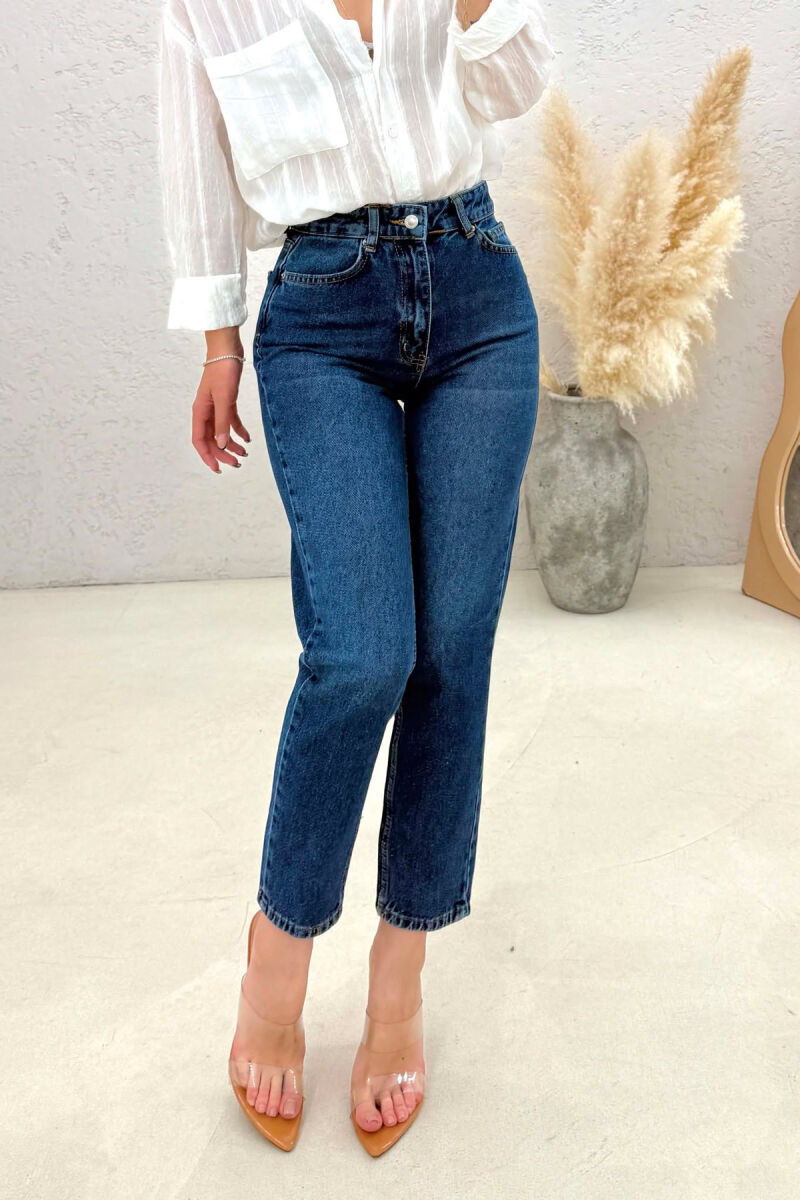 ONE COLOR SIMPLE WOMAN JEANS BLUE/BLU - 4