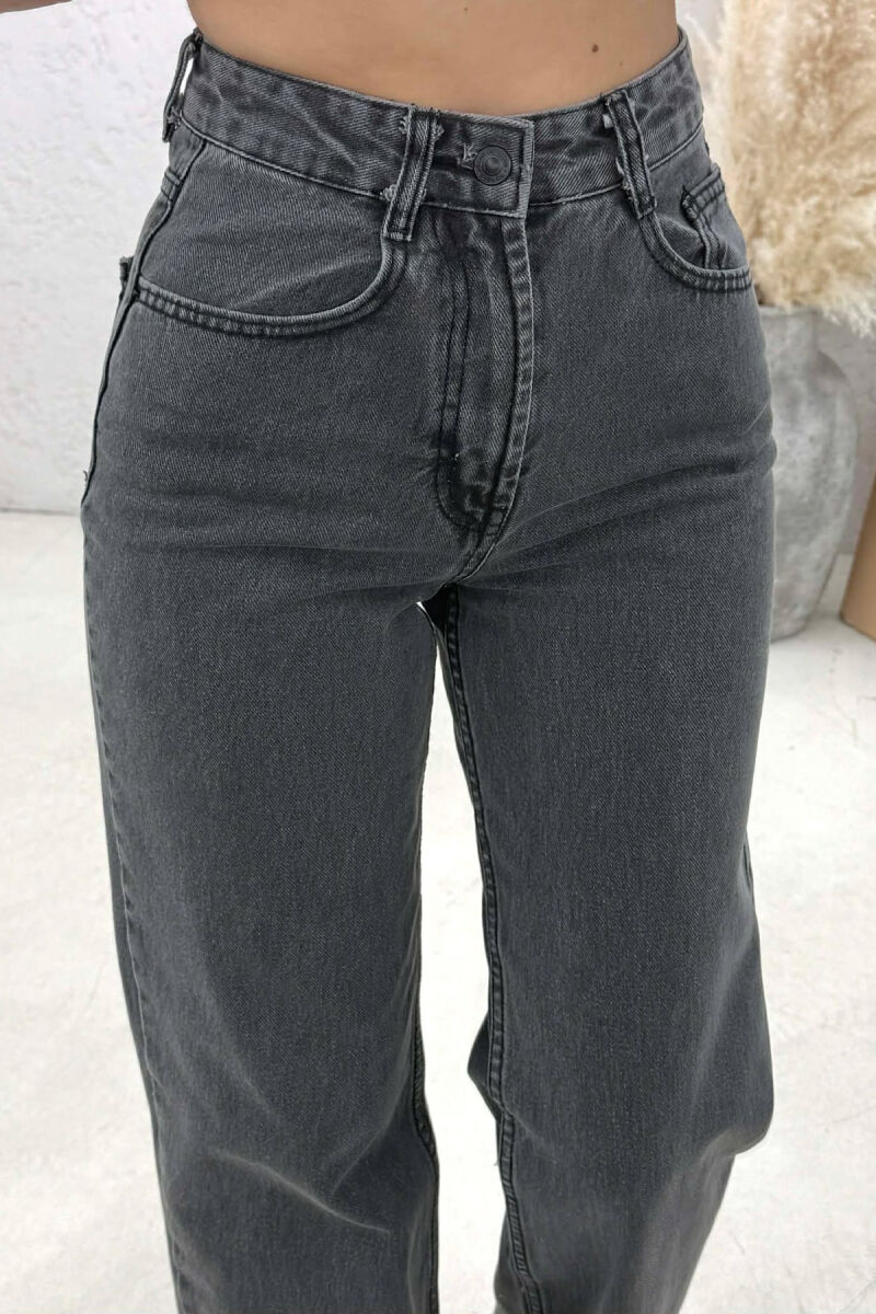 ONE COLOR SIMPLE WOMAN JEANS DARK GREY/GEE - 4