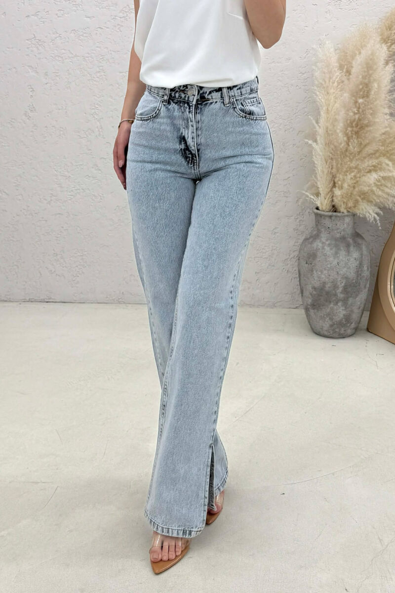 ONE COLOR SIMPLE WOMAN JEANS LIGHTBLUE/BZ - 3
