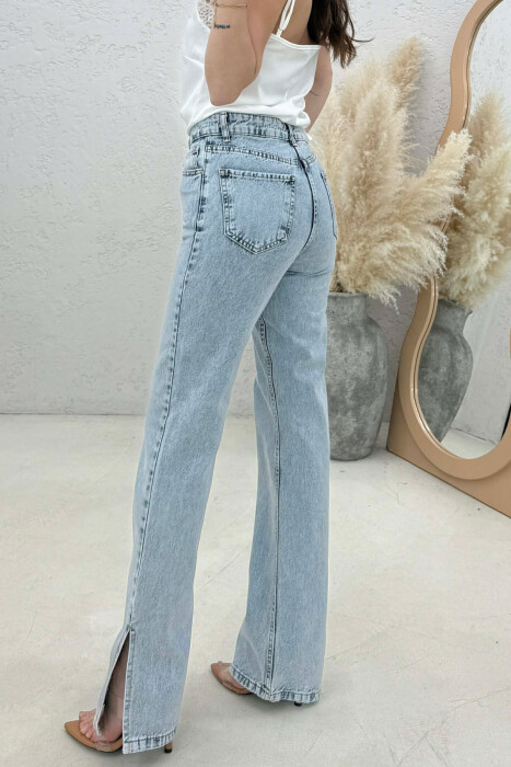 ONE COLOR SIMPLE WOMAN JEANS LIGHTBLUE/BZ - 4