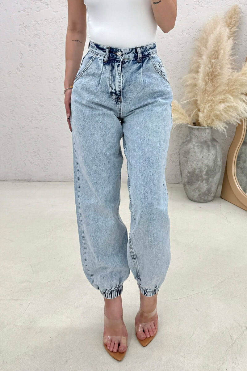 ONE COLOR SIMPLE WOMAN JEANS LIGHTBLUE/BZ - 2