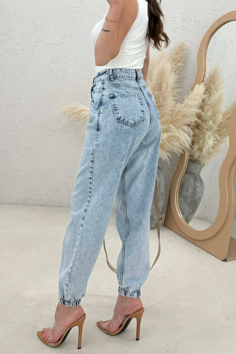 ONE COLOR SIMPLE WOMAN JEANS LIGHTBLUE/BZ - 4