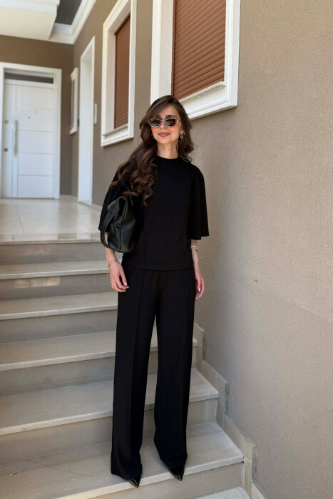 ONE COLOR SIMPLE WOMAN SET BLACK/ E ZEZE - 