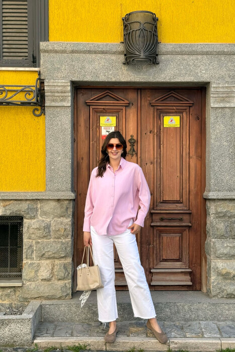 ONE COLOR SIMPLE WOMAN SHIRT PURPLE/LEJLA - 4