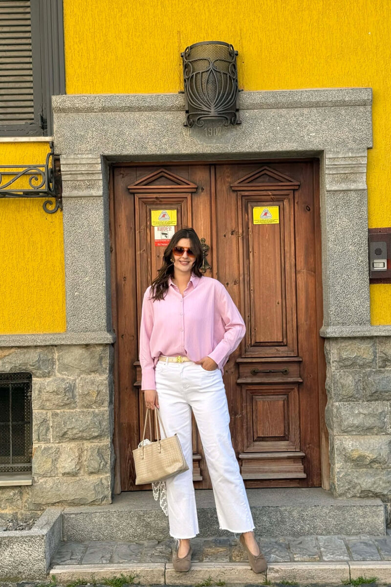 ONE COLOR SIMPLE WOMAN SHIRT PURPLE/LEJLA - 5