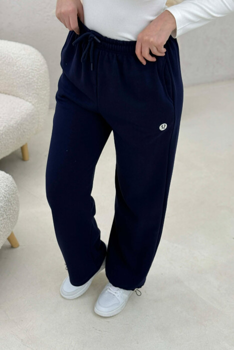 ONE COLOR SIMPLE WOMAN SWEATPANTS BLUE/BLU - 2