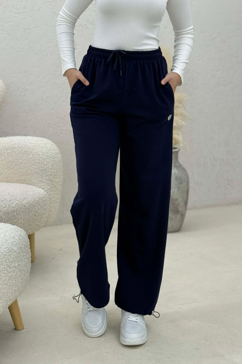 ONE COLOR SIMPLE WOMAN SWEATPANTS BLUE/BLU - 3