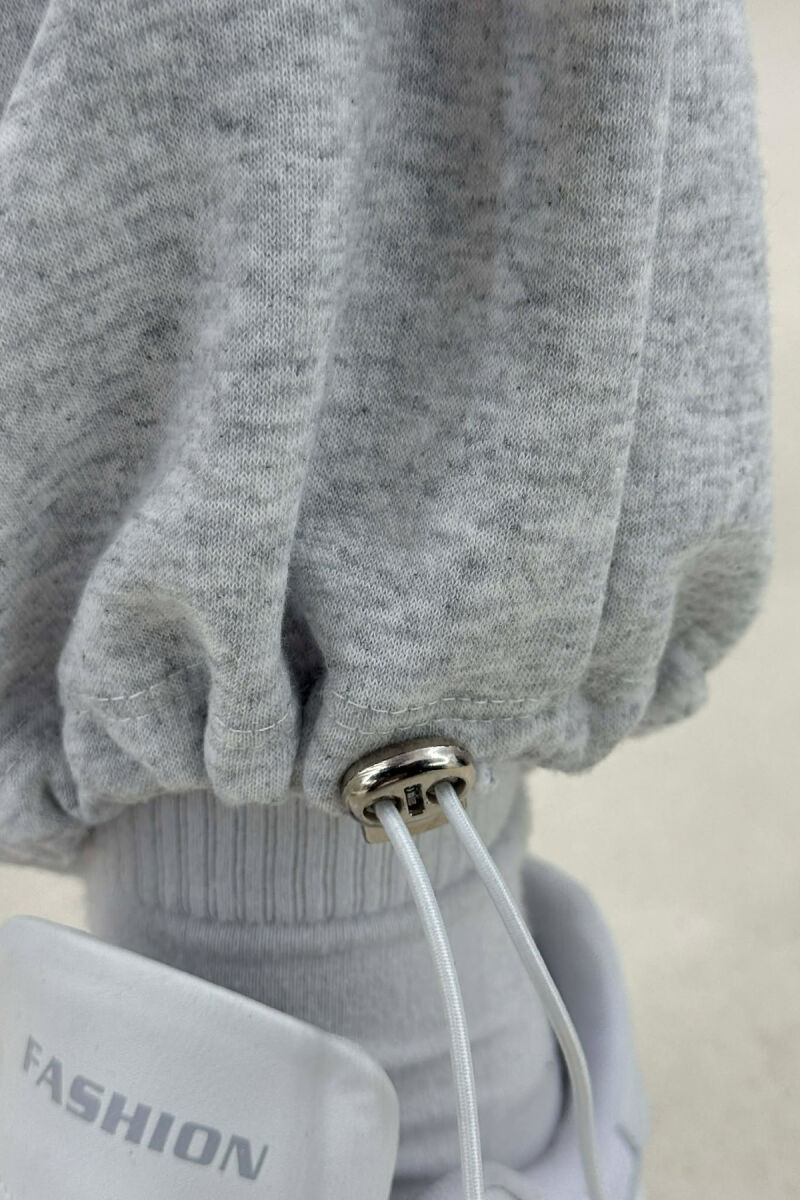 ONE COLOR SIMPLE WOMAN SWEATPANTS LIGHT GREY/GZ - 4