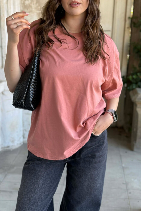 ONE COLOR SIMPLE WOMAN T-SHIRT + 6 PAIR SOCKS VINEGAR/UTHULL - 4