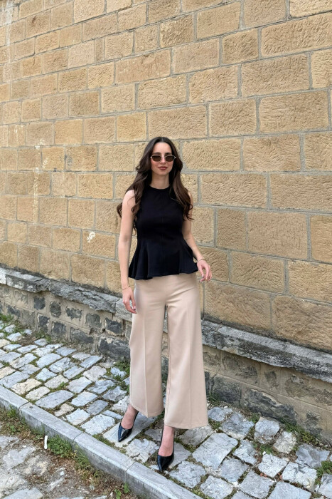 ONE COLOR SIMPLE WOMAN TANK TOP BLACK/ E ZEZE - 2