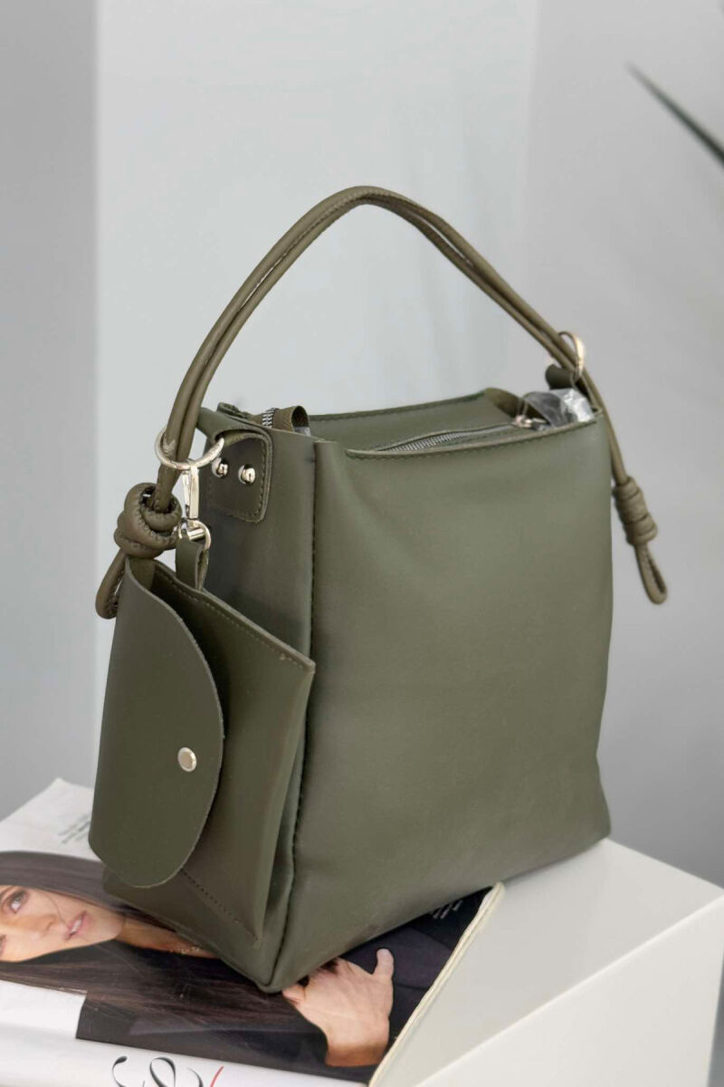 ONE COLOR SIMPLE WOMEN BAG GREEN/JESHILE - 2