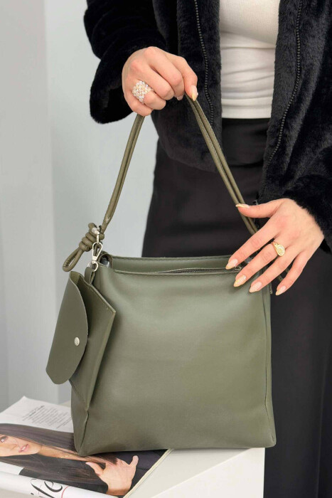 ONE COLOR SIMPLE WOMEN BAG GREEN/JESHILE - 3