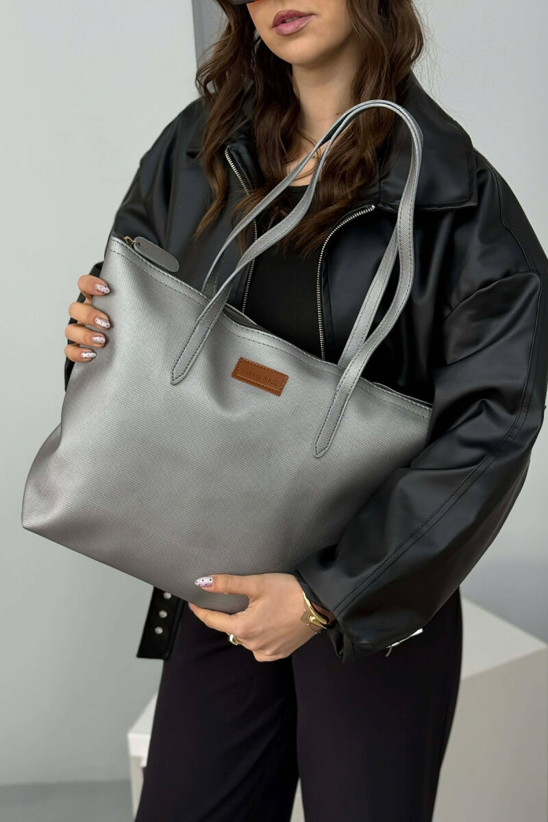 ONE COLOR SIMPLE WOMEN BAG GREY/GRI - 2