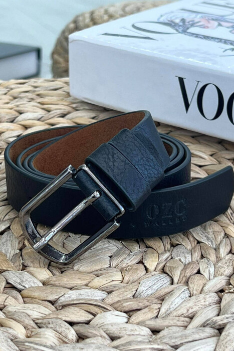 ONE COLOR SIMPLE WOMEN BELT BLACK/ E ZEZE - KLAUDIO FASHION