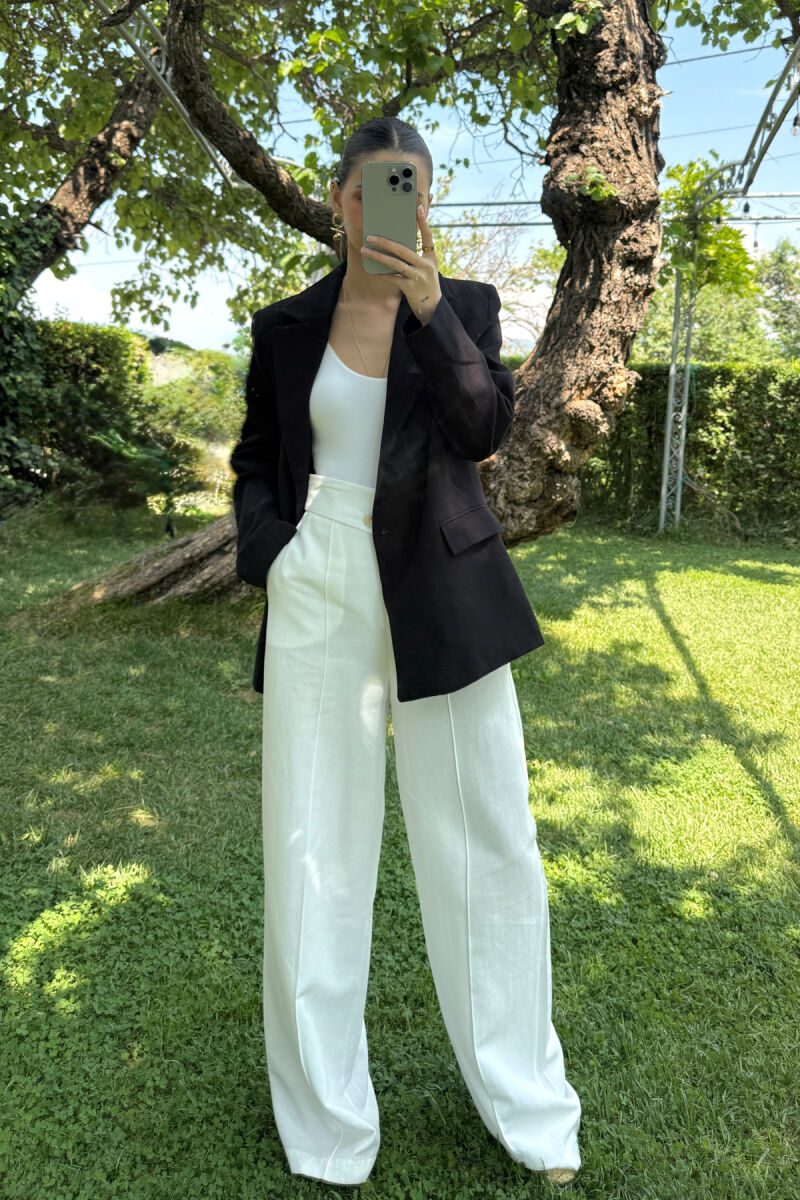 ONE COLOR SIMPLE WOMEN JACKET BLACK/ E ZEZE - 4