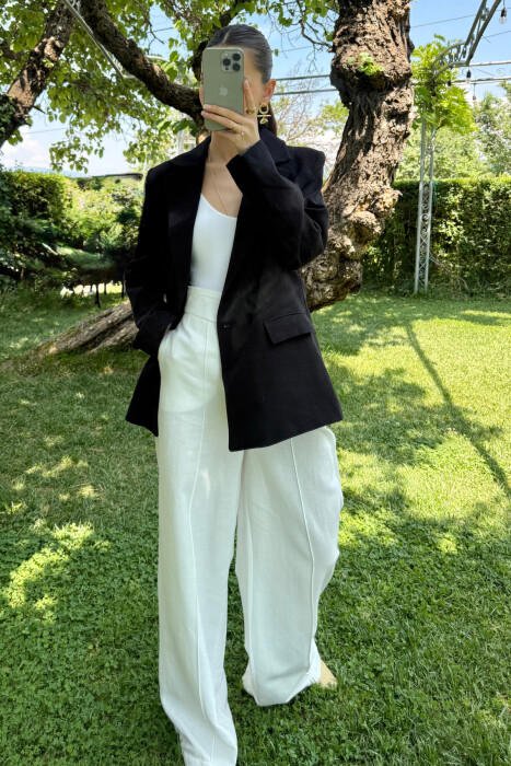 ONE COLOR SIMPLE WOMEN JACKET BLACK/ E ZEZE 