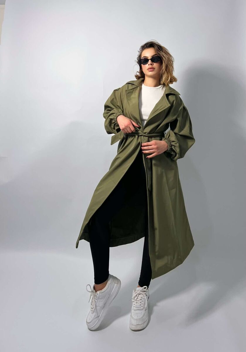 ONE COLOR SIMPLE WOMEN JACKET GREEN/JESHILE - 3