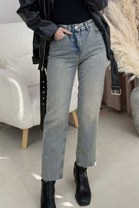 ONE COLOR SIMPLE WOMEN JEANS BEAUBLUE/BBL - 2