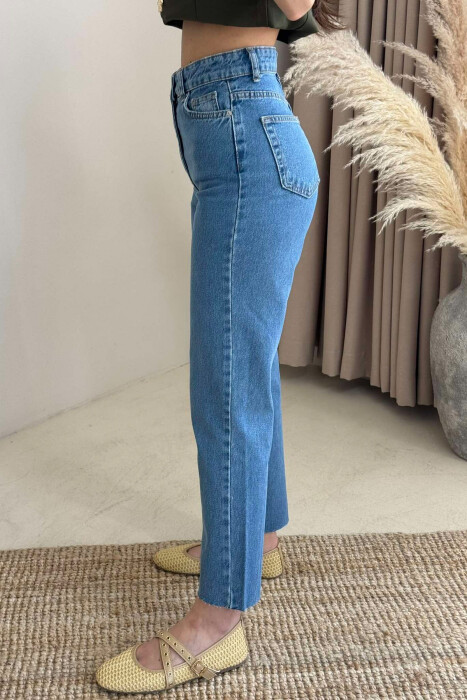 ONE COLOR SIMPLE WOMEN JEANS BLUE/BLU - 5
