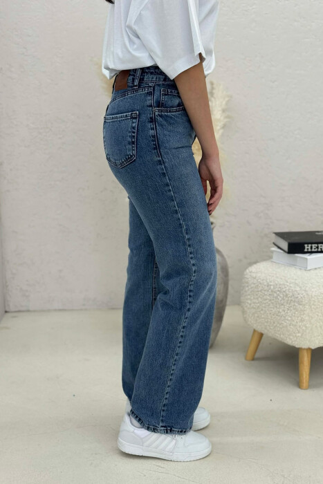 ONE COLOR SIMPLE WOMEN JEANS BLUE/BLU - 5