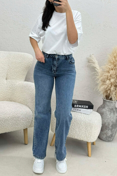 ONE COLOR SIMPLE WOMEN JEANS BLUE/BLU - 10