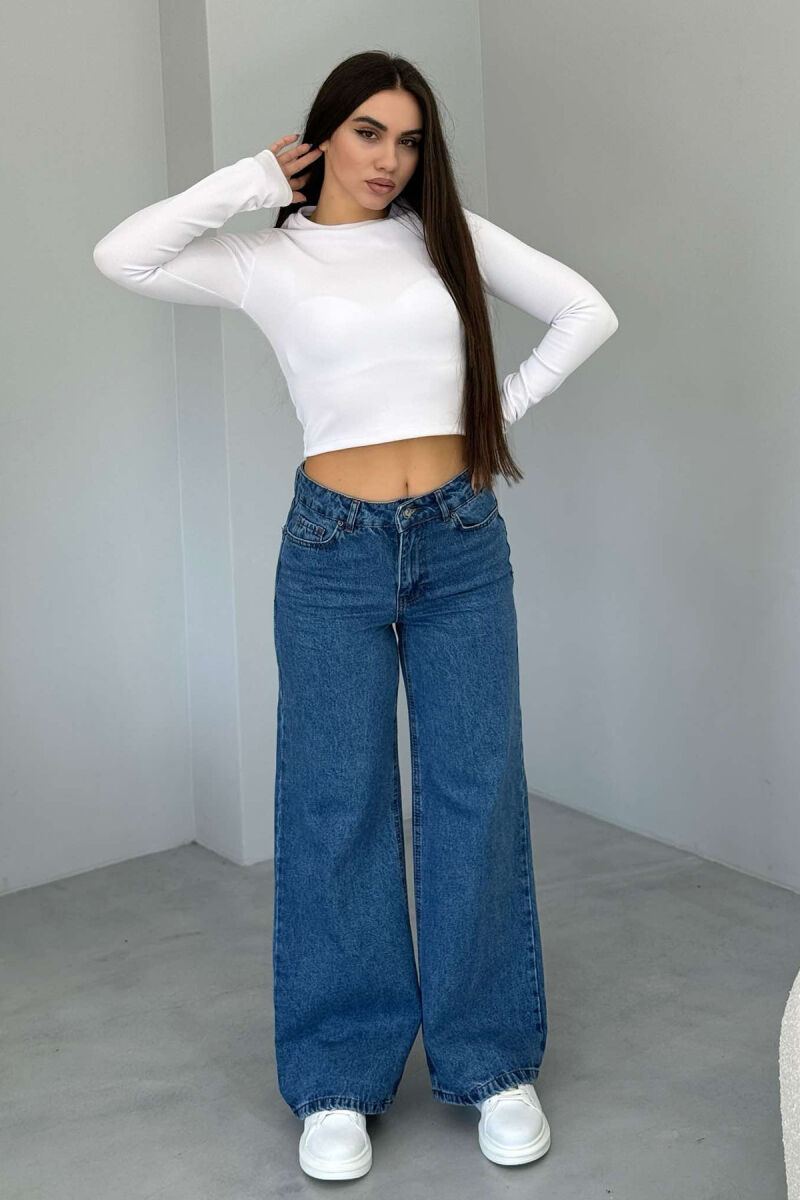 ONE COLOR SIMPLE WOMEN JEANS BLUE/BLU - 4