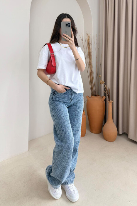 ONE COLOR SIMPLE WOMEN JEANS LIGHTBLUE/BZ - 2