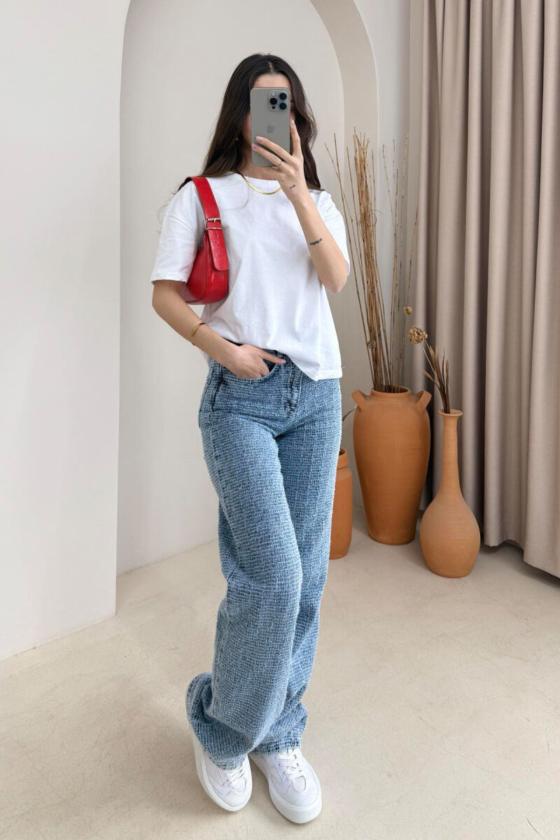 ONE COLOR SIMPLE WOMEN JEANS LIGHTBLUE/BZ - 2