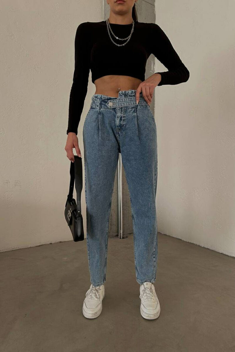 ONE COLOR SIMPLE WOMEN JEANS LIGHTBLUE/BZ - 3