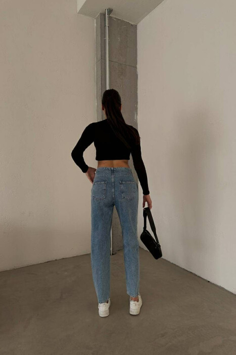 ONE COLOR SIMPLE WOMEN JEANS LIGHTBLUE/BZ - 4