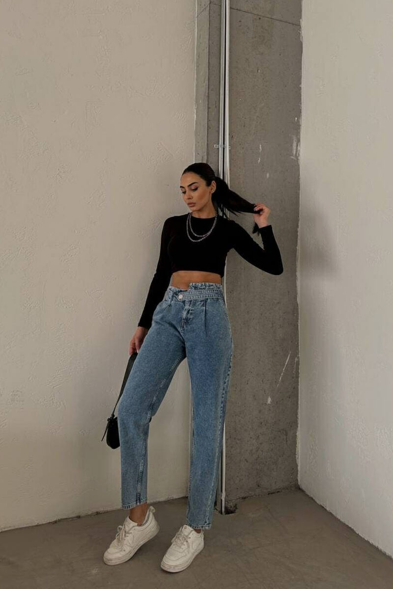 ONE COLOR SIMPLE WOMEN JEANS LIGHTBLUE/BZ - 7