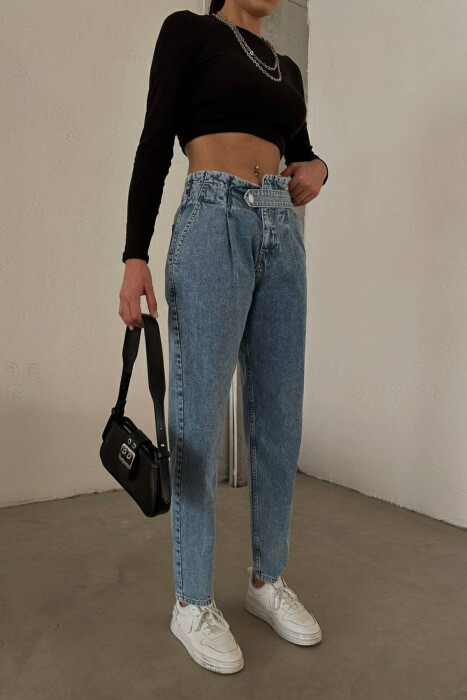 ONE COLOR SIMPLE WOMEN JEANS LIGHTBLUE/BZ - 8
