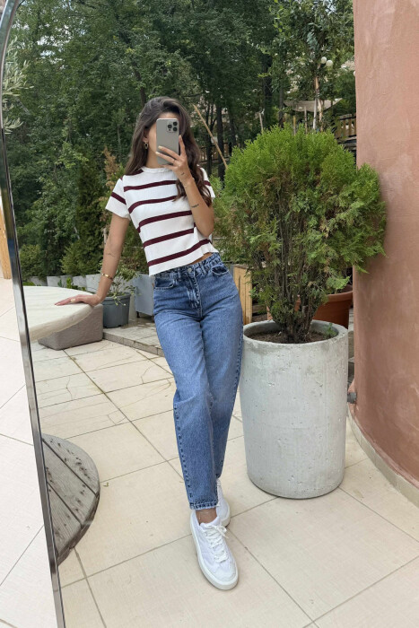 ONE COLOR SIMPLE WOMEN JEANS LIGHTBLUE/BZ - 3