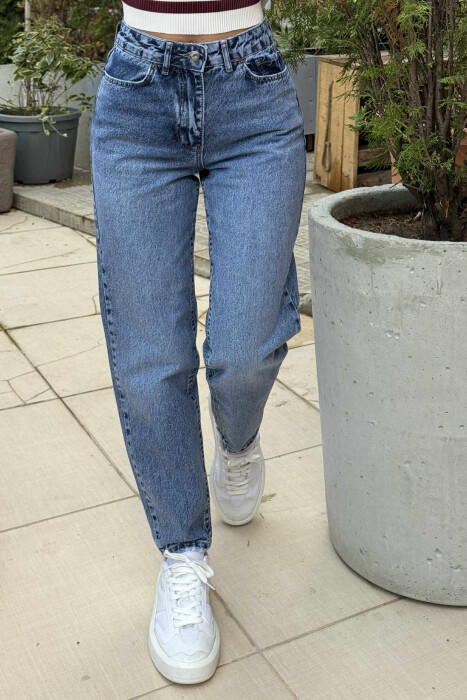 ONE COLOR SIMPLE WOMEN JEANS LIGHTBLUE/BZ - 4