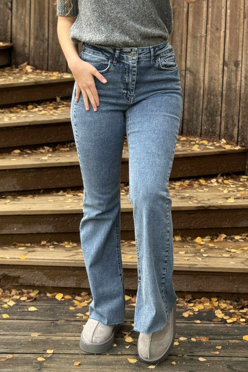 ONE COLOR SIMPLE WOMEN JEANS LIGHTBLUE/BZ - 5
