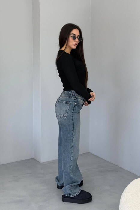 ONE COLOR SIMPLE WOMEN JEANS LIGHTBLUE/BZ - 2