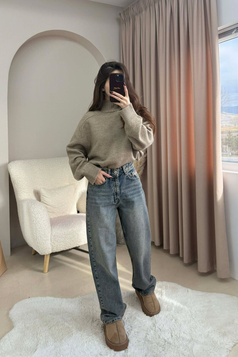 ONE COLOR SIMPLE WOMEN JEANS STEELBLUE/BLU CELIKU - 1