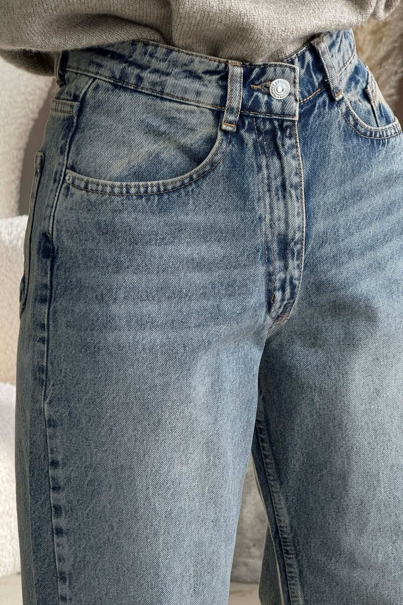 ONE COLOR SIMPLE WOMEN JEANS STEELBLUE/BLU CELIKU - 3