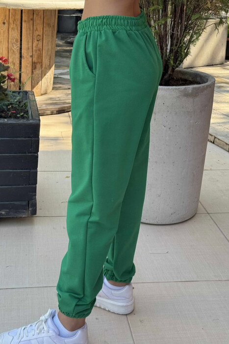 ONE COLOR SIMPLE WOMEN JOGGERS GREEN/JESHILE - 4