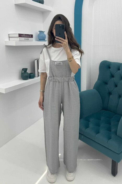 JUMPSUIT PËR FEMRA NË NGJYRË GRI 