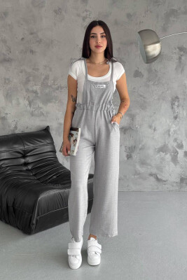 ONE COLOR SIMPLE WOMEN JUMPSUIT GREY/GRI 