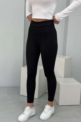 ONE COLOR SIMPLE WOMEN LEGGINGS BLACK/ E ZEZE 