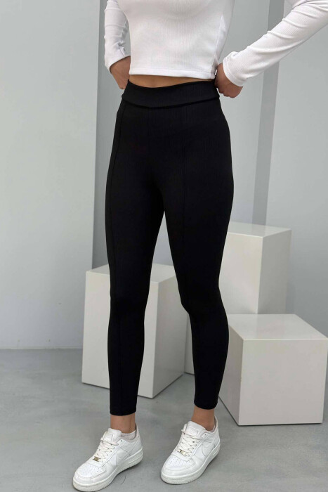 SIMPLE WOMEN LEGGINGS IN BLACK COLOR 