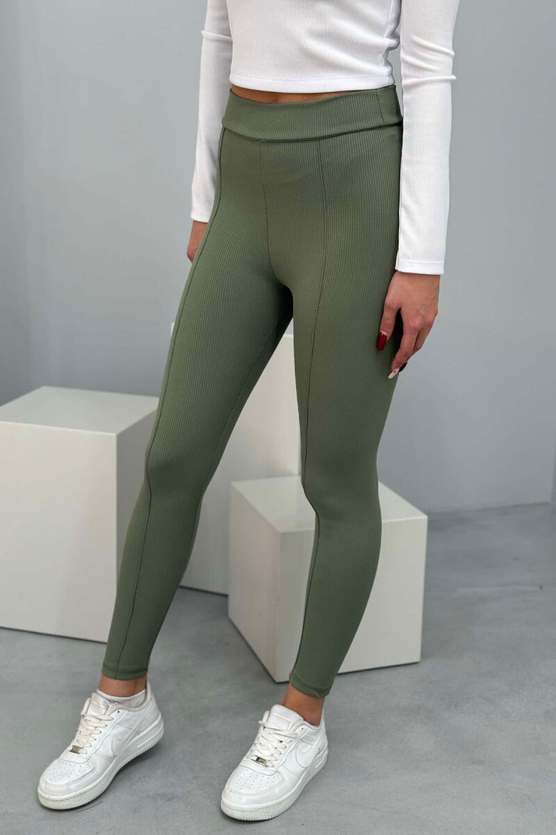 ONE COLOR SIMPLE WOMEN LEGGINGS MINT/MENTE - 4