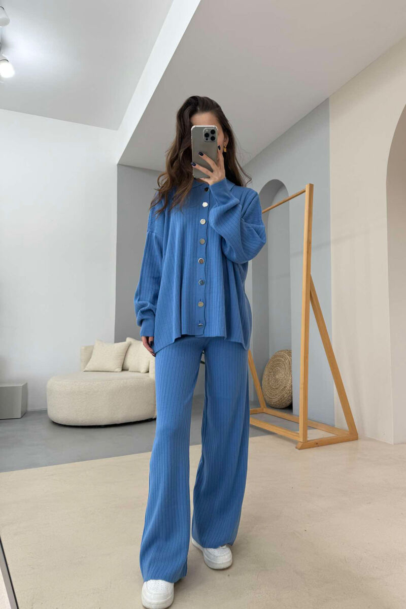 ONE COLOR SIMPLE WOMEN SET BLUE/BLU - 2