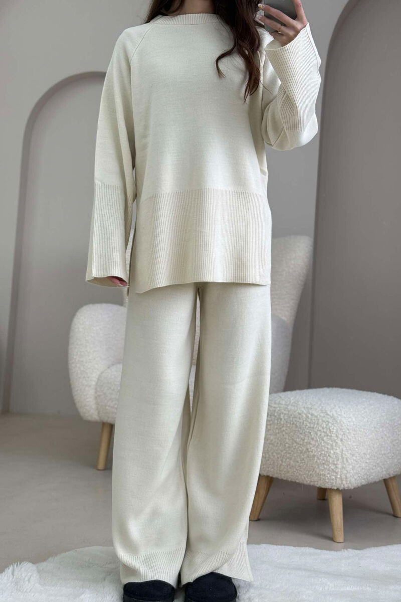 ONE COLOR SIMPLE WOMEN SET CREAM/KREM - 3