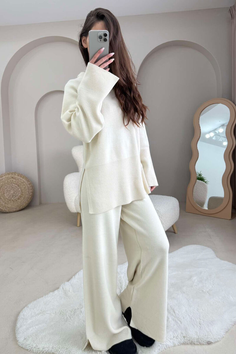 ONE COLOR SIMPLE WOMEN SET CREAM/KREM - 4