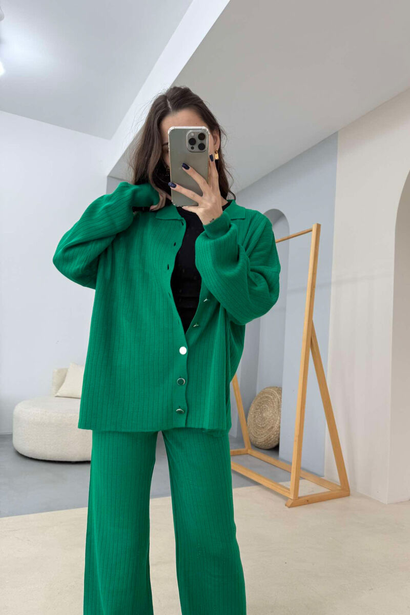 ONE COLOR SIMPLE WOMEN SET GREEN/JESHILE - 2