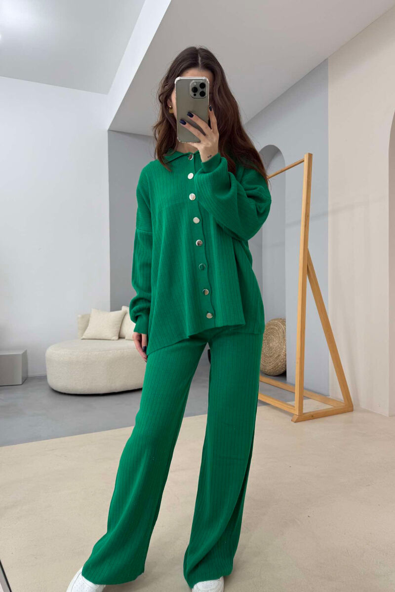 ONE COLOR SIMPLE WOMEN SET GREEN/JESHILE - 3